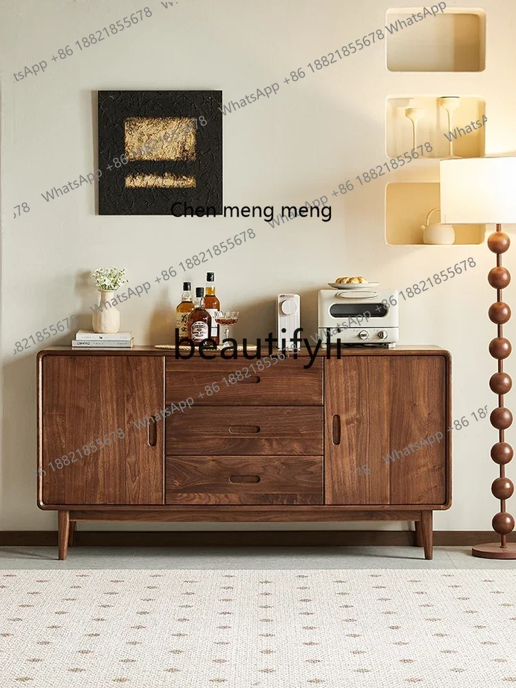 M178 Solid wood dining side cabinet North American black walnut tea cabinet Nordic restaurant storage side cabinet
M178 Solid wood dining side cabinet North American black walnut tea cabinet Nordic restaurant storage side cabinet