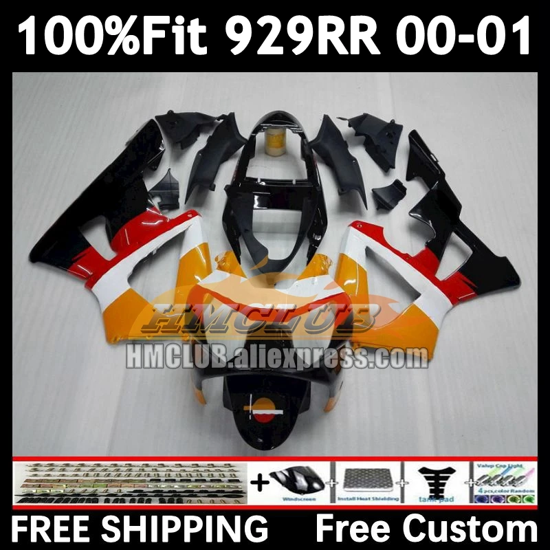 Injection repsol orange Fairing For HONDA CBR900RR CBR 929RR 929 900 900RR 74No.1 CBR900 CBR929 RR 00 01 CBR929RR 2000 2001 Body
Injection repsol orange Fairing For HONDA CBR900RR CBR 929RR 929 900 900RR 74No.1 CBR900 CBR929 RR 00 01 CBR929RR 2000 2001 Body