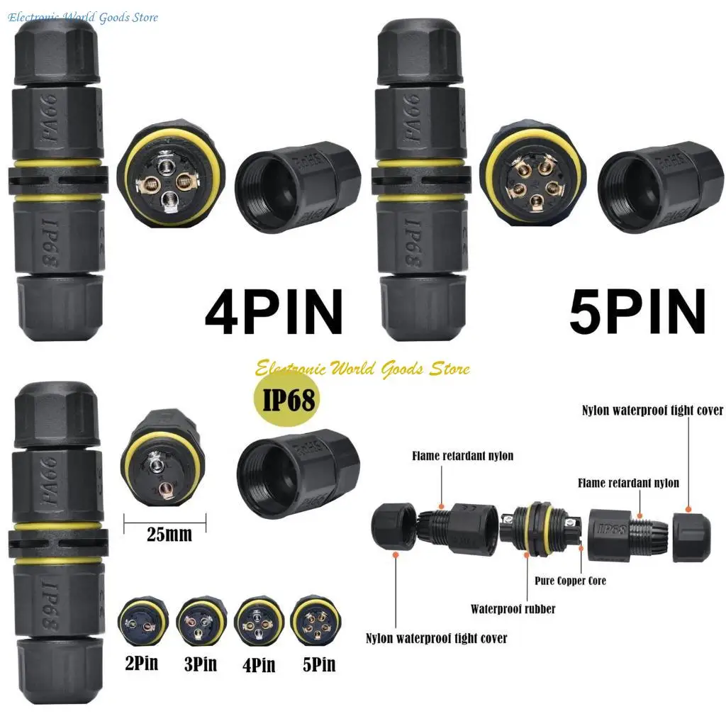 A3PD M20LED Straight Through Connector 2pin 3pin 4pin 5pin Wire to Wire Connector
A3PD M20LED Straight Through Connector 2pin 3pin 4pin 5pin Wire to Wire Connector