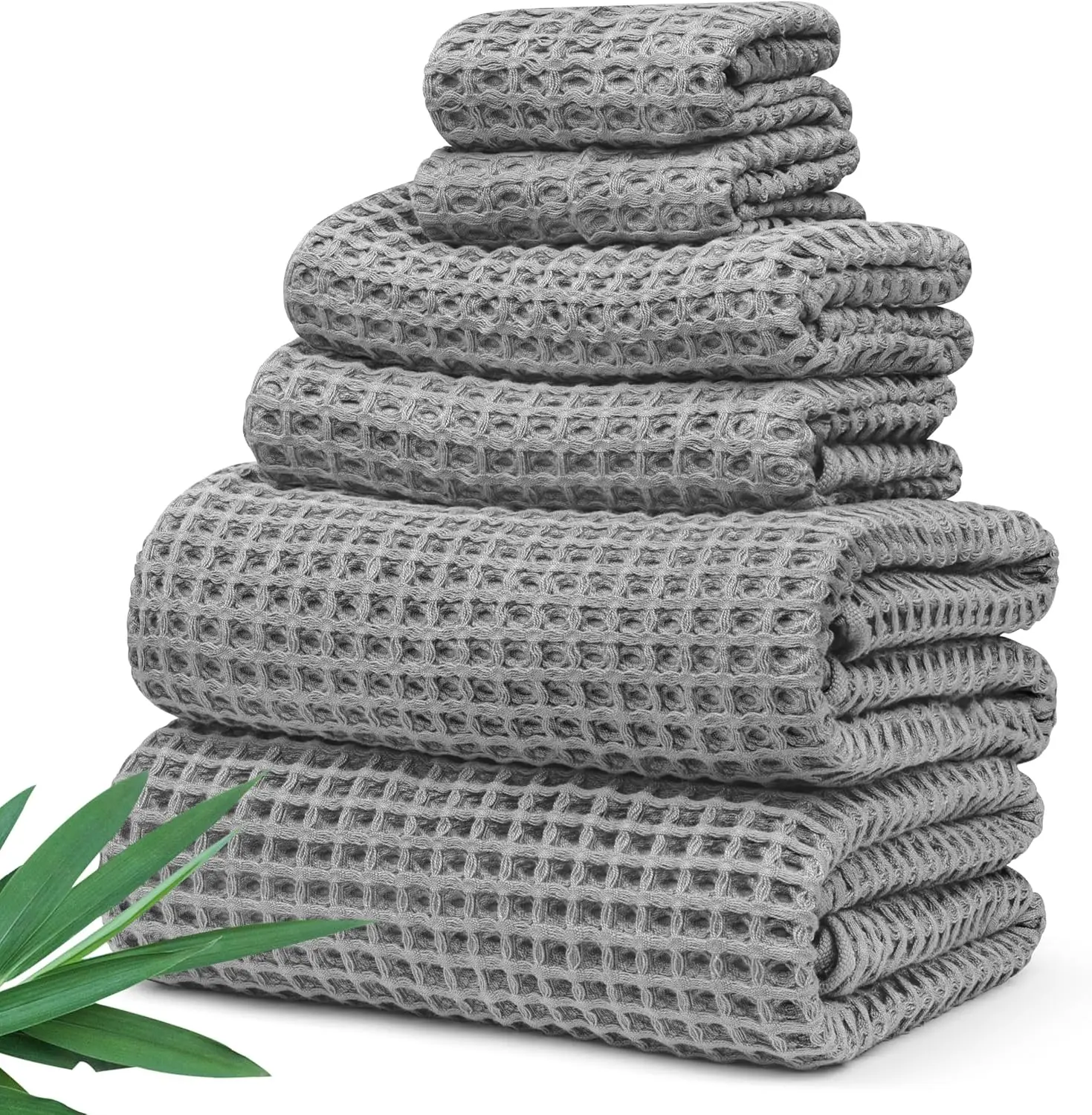 Ultra Soft Bamboo Viscose Waffle Towels Set of 6 - Lightweight Quick Dry Lint Free
Ultra Soft Bamboo Viscose Waffle Towels Set of 6 - Lightweight Quick Dry Lint Free