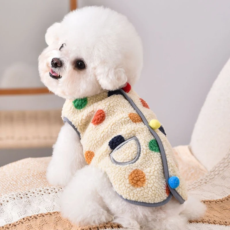 Autumn Winter New Pet Beautiful Clothing Thick Fleece Warm Vest Small Medium-sized Dogs Clothes Corgi Chener Cute Polka Dot Coat
Autumn Winter New Pet Beautiful Clothing Thick Fleece Warm Vest Small Medium-sized Dogs Clothes Corgi Chener Cute Polka Dot Coat