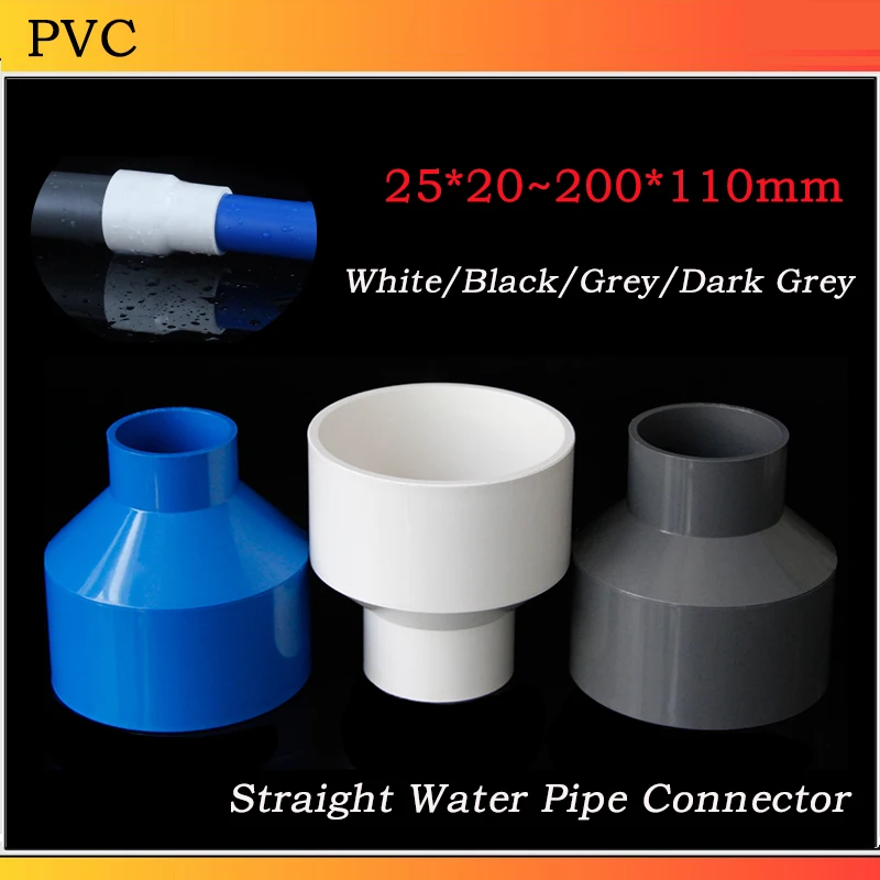 PVC Straight Reducing Connector Water Supply Fittings Garden Irrigation Water Pipe Connector Reducer Joint 25x20-200x110mm
PVC Straight Reducing Connector Water Supply Fittings Garden Irrigation Water Pipe Connector Reducer Joint 25x20-200x110mm