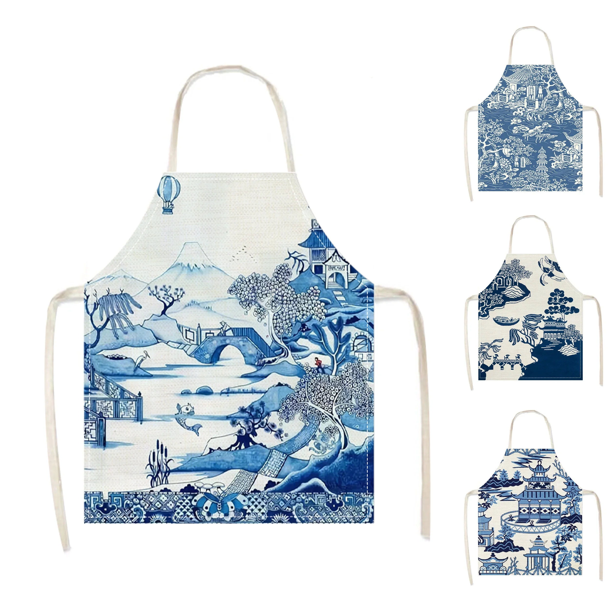 1pc Blue Chinese-Style Architectural Apron for Home Cleaning / Durable Outdoor Apron for Work Attire
1pc Blue Chinese-Style Architectural Apron for Home Cleaning / Durable Outdoor Apron for Work Attire