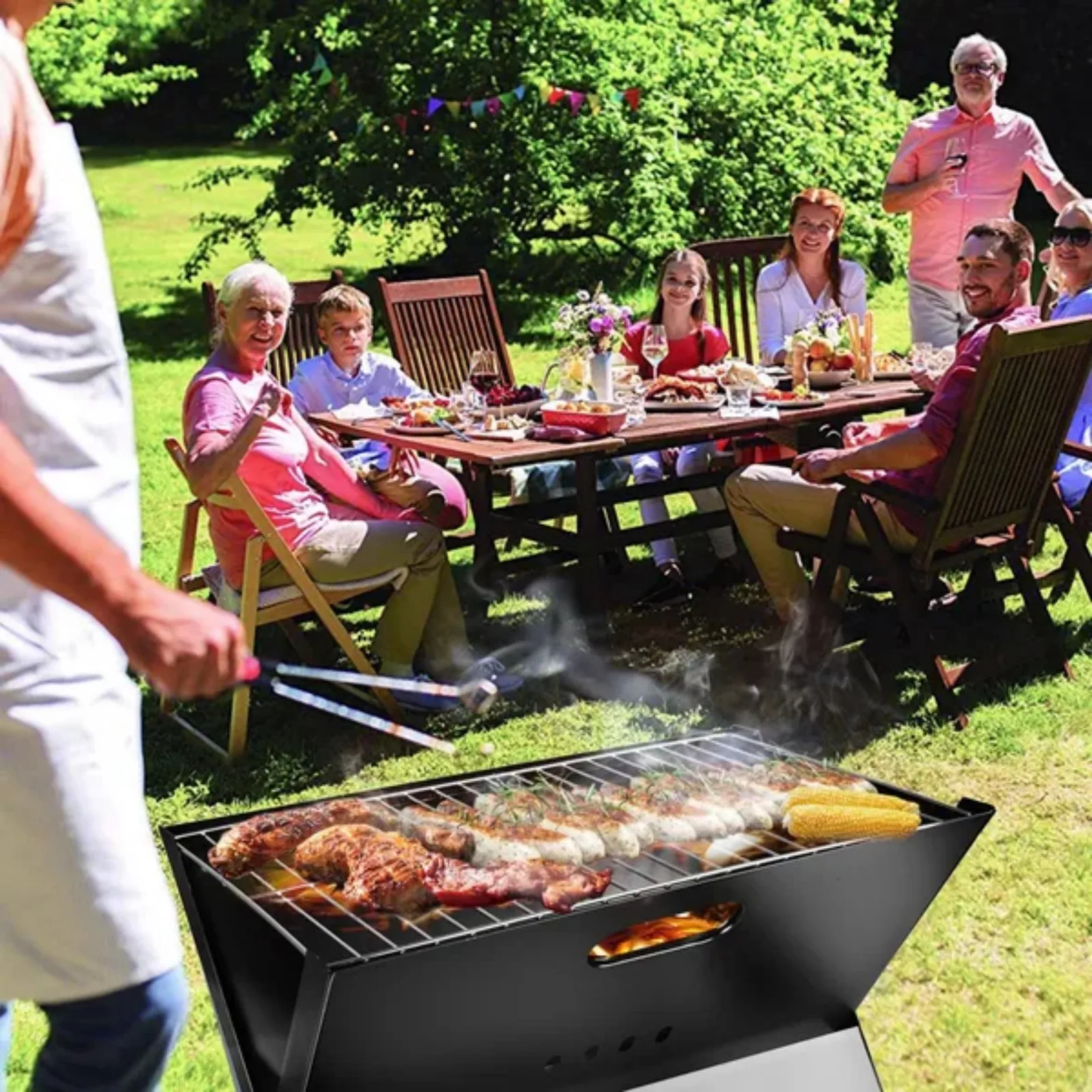 Portable Charcoal Grill - Mini BBQ Grill - Small Table Top Charcoal Grill for Camping, Outdoor Cooking - Foldable Camping Grill for Picnics, Tailgating and Backyard Grilling
Portable Charcoal Grill - Mini BBQ Grill - Small Table Top Charcoal Grill for Camping, Outdoor Cooking - Foldable Camping Grill for Picnics, Tailgating and Backyard Grilling