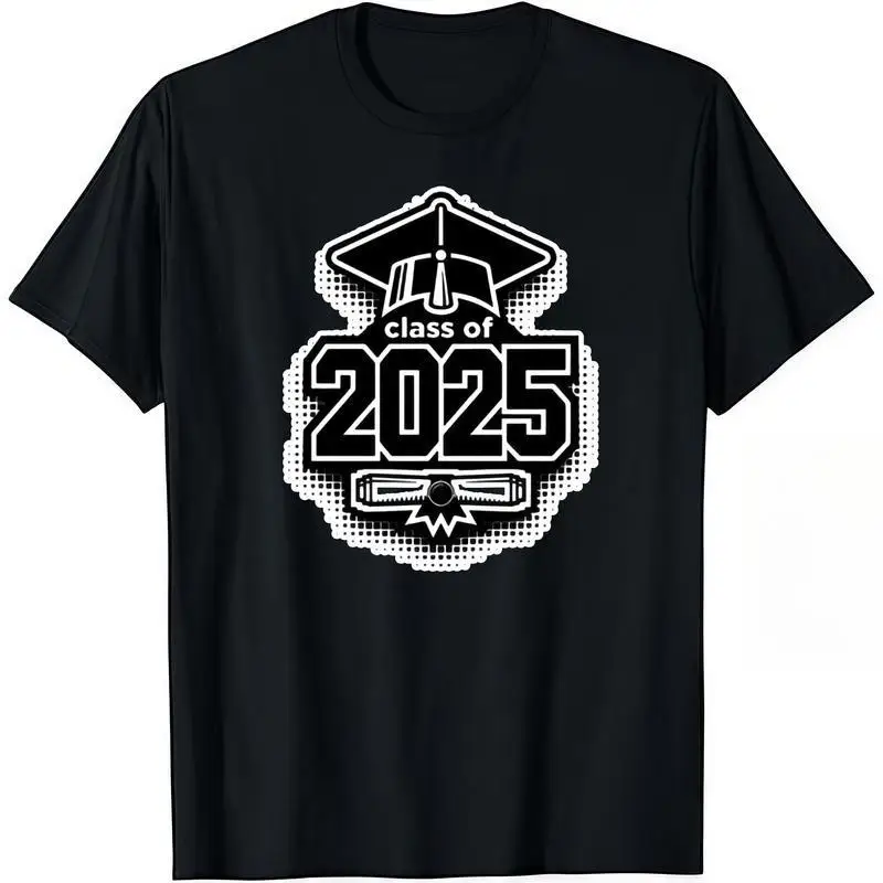 Unisex Class of 2025 T-Shirt, Retro Halftone Graduation Graphic Tee, Senior Graduate Party Gift for Men and Women
Unisex Class of 2025 T-Shirt, Retro Halftone Graduation Graphic Tee, Senior Graduate Party Gift for Men and Women