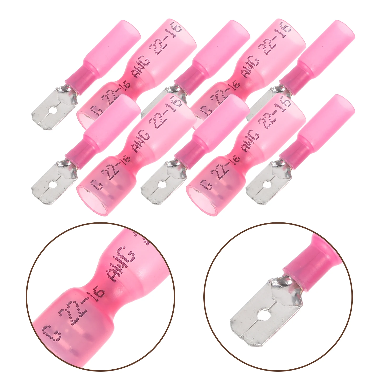Insulated Crimp Terminals Quick Splice Waterproof Heat Shrink Spade Connectors Automotive Electrical Wiring Outdoor
Insulated Crimp Terminals Quick Splice Waterproof Heat Shrink Spade Connectors Automotive Electrical Wiring Outdoor