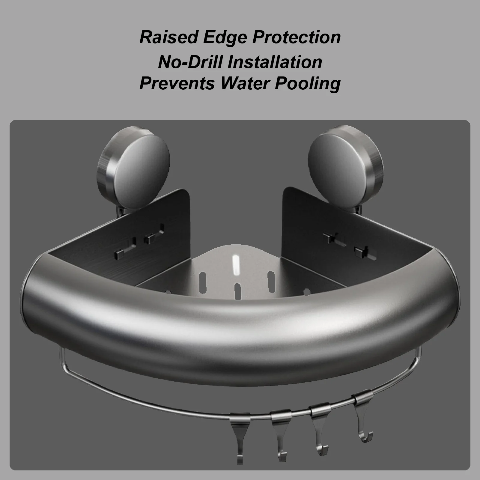 Полка для душа, угловая присоска, нержавеющая полка для хранения с крючками, полка для душа, угловая настенная полка для дома, ванной комнаты, кухонного полотенца
Полка для душа, угловая присоска, нержавеющая полка для хранения с крючками, полка для душа, угловая настенная полка для дома, ванной комнаты, кухонного полотенца