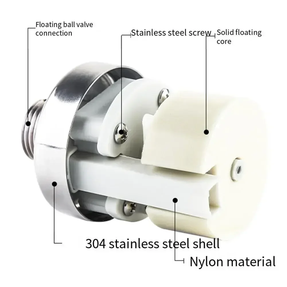 Water Level Controller Float Valve with For Automatic Refill Feature Made from 304 Stainless Steel for Water Storage Tanks
Water Level Controller Float Valve with For Automatic Refill Feature Made from 304 Stainless Steel for Water Storage Tanks