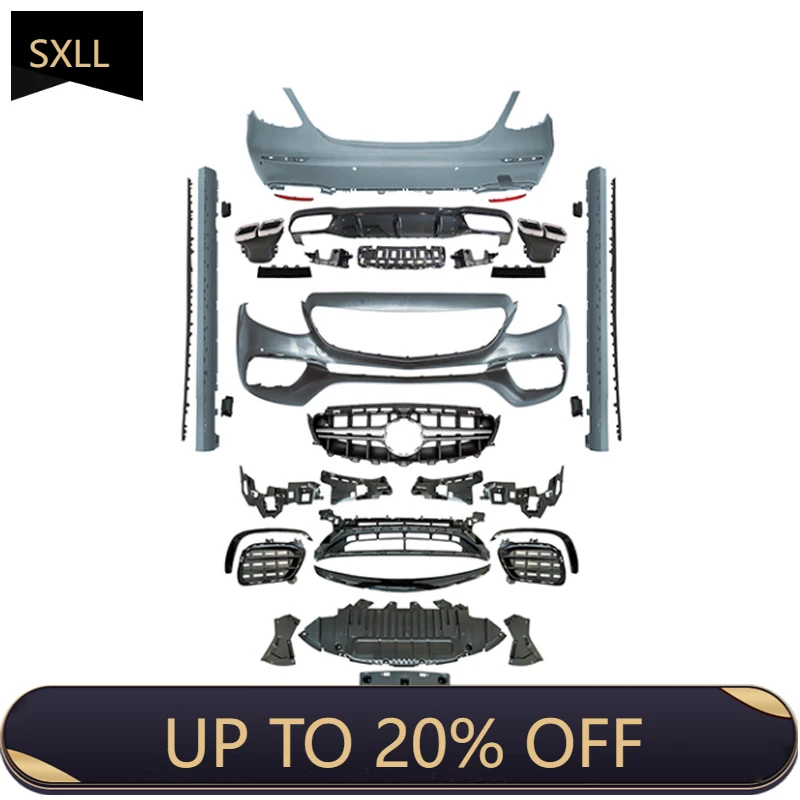 Upgraded new version E63S body kit front bumper side skirt rear diffuser for e-class W213 2016-2019
Upgraded new version E63S body kit front bumper side skirt rear diffuser for e-class W213 2016-2019