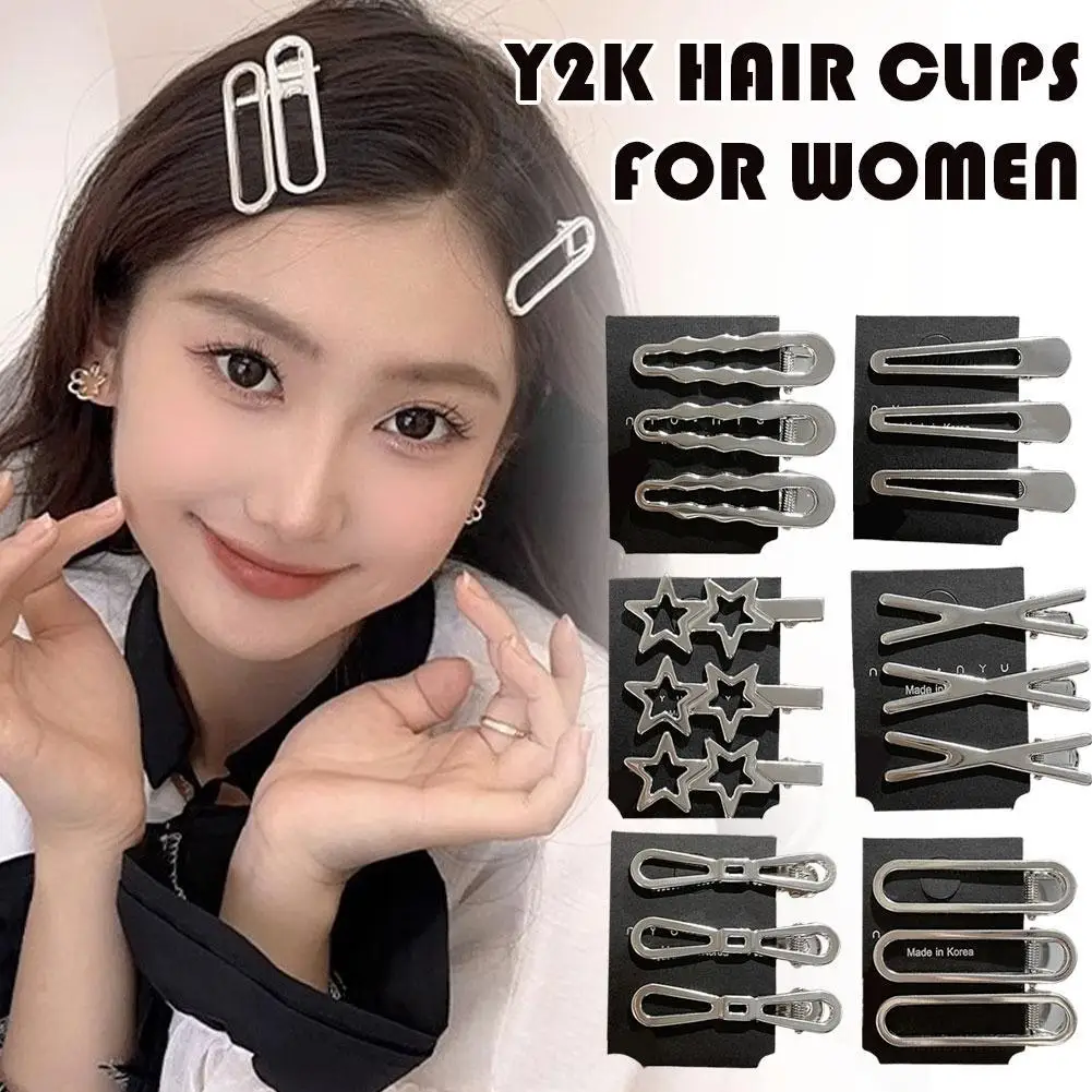 18pcs Silver Metal Hair Clip For Women Elegant Cute Metal Duckbill Clip Side BB Bangs Clips Hair Accessories
18pcs Silver Metal Hair Clip For Women Elegant Cute Metal Duckbill Clip Side BB Bangs Clips Hair Accessories