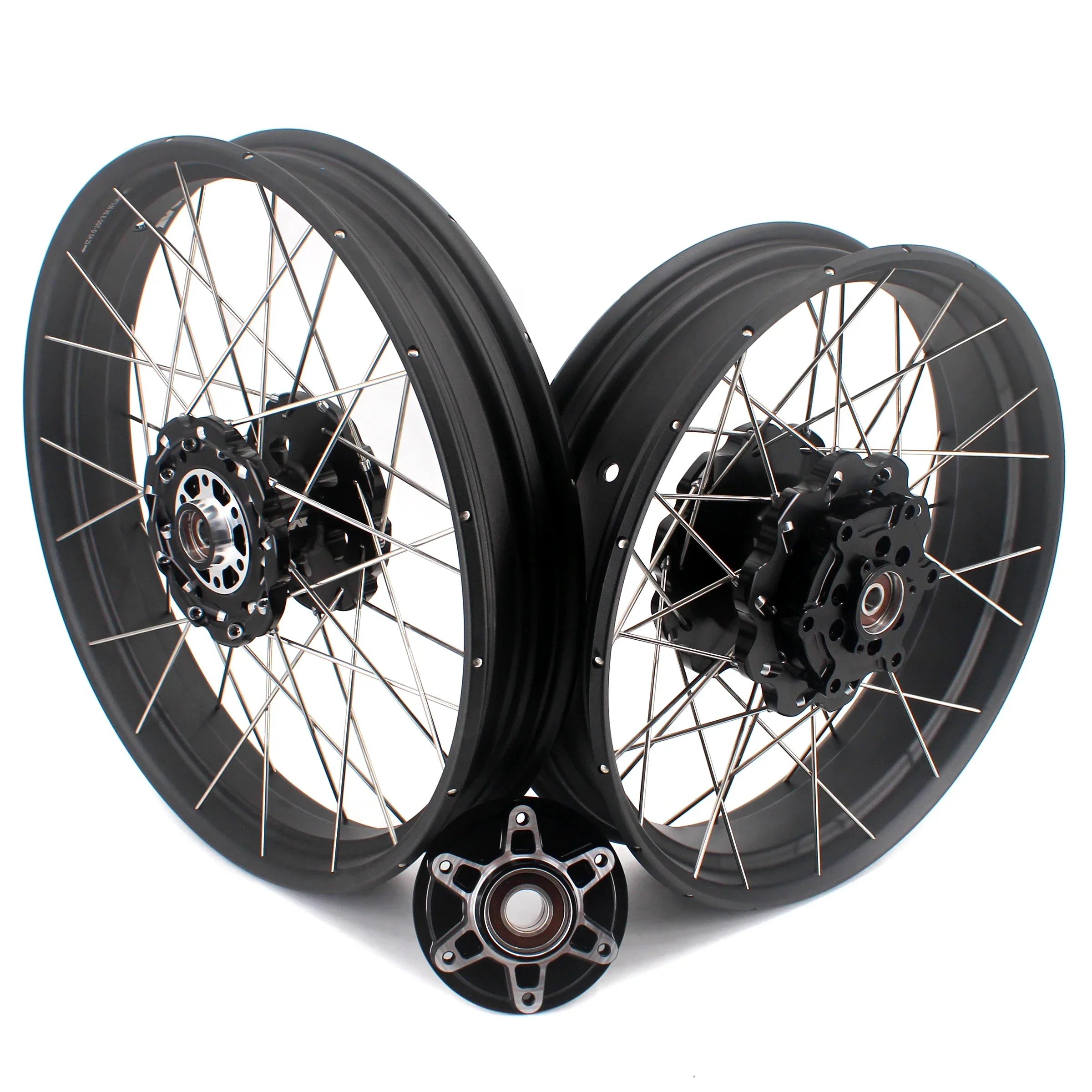 VMX 2.5*19" / 3.5*17" Street Bike Tubeless Alloy Wheels Rims Fit KTM390 Adventure R 2020-2022 Black Hub and
VMX 2.5*19" / 3.5*17" Street Bike Tubeless Alloy Wheels Rims Fit KTM390 Adventure R 2020-2022 Black Hub and