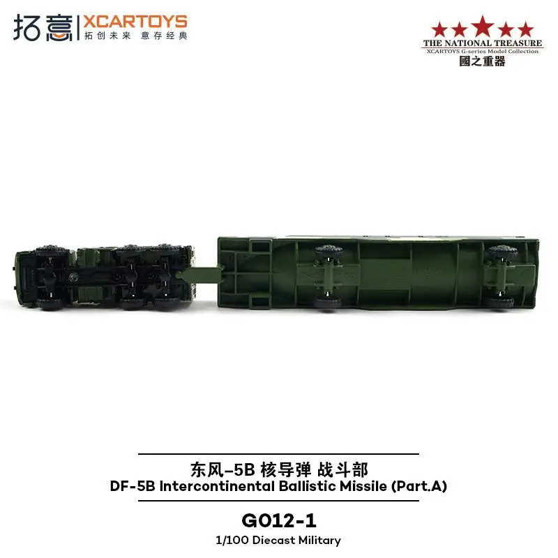 XCARTYOS 1/100 Scale Alloy Simulation Dongfeng 5B Nuclear Missile Warhead 2019 National Day Style Collectible Vehicle Model
XCARTYOS 1/100 Scale Alloy Simulation Dongfeng 5B Nuclear Missile Warhead 2019 National Day Style Collectible Vehicle Model
