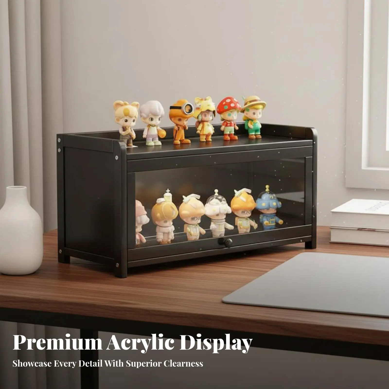 Unseen Box Storage Box High Clearness Acrylic Display Cabinet Figurine Display Case Sturdy Construction for Hobbyists, Desktop
Unseen Box Storage Box High Clearness Acrylic Display Cabinet Figurine Display Case Sturdy Construction for Hobbyists, Desktop