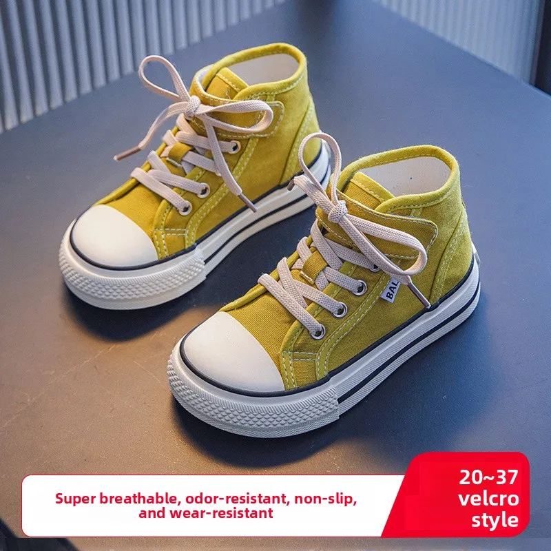Children's New Mango Head Board Shoes High-Top Breathable Canvas Shoes for Students Boys Girls Versatile Flat Casual Shoes Kids
Children's New Mango Head Board Shoes High-Top Breathable Canvas Shoes for Students Boys Girls Versatile Flat Casual Shoes Kids