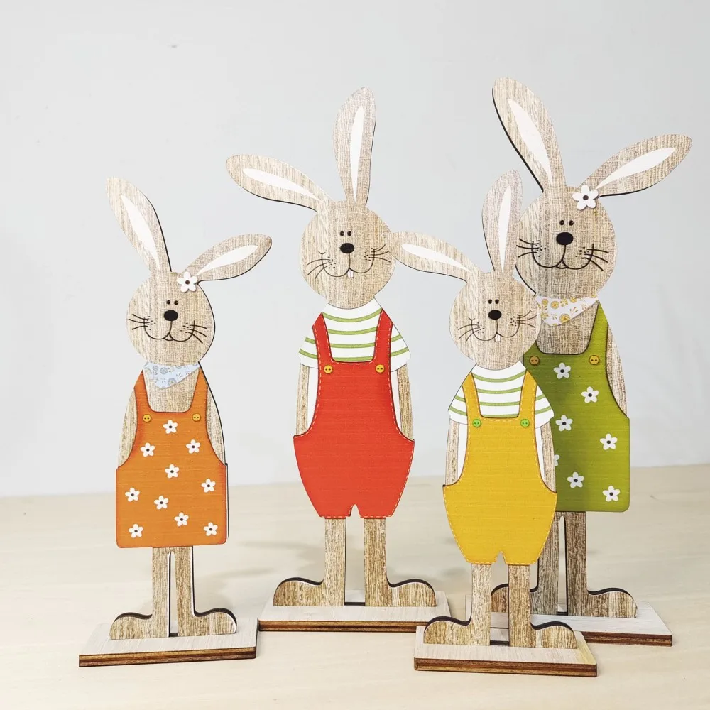 2pcs Easter Bunny Wooden Standing Ornaments for Home Desktop Decor 2024 Easter Rabbit DIY Crafts Happy Easter Party Decorations
2pcs Easter Bunny Wooden Standing Ornaments for Home Desktop Decor 2024 Easter Rabbit DIY Crafts Happy Easter Party Decorations