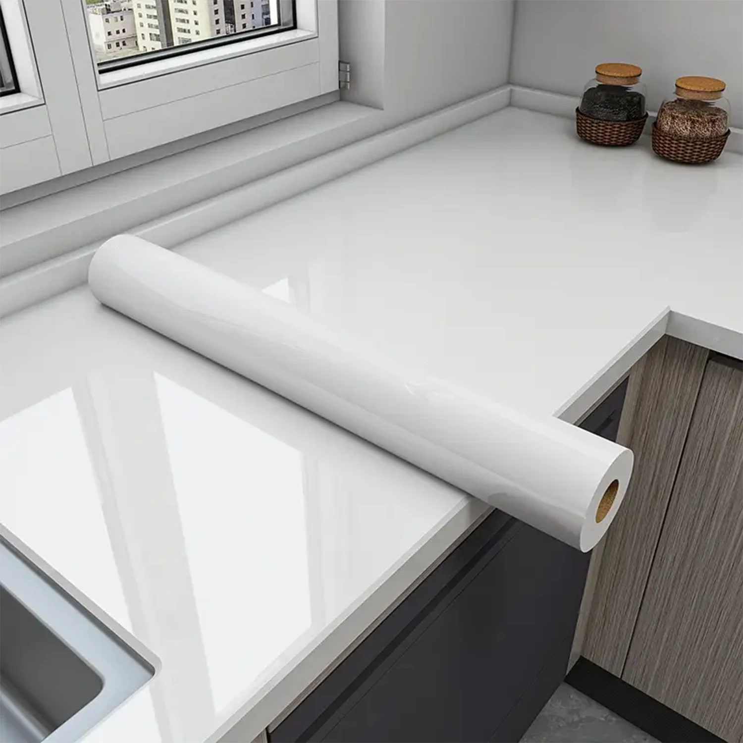 Контактная бумага из жемчужно-белого мрамора для кухонных шкафов, водонепроницаемая самоклеящаяся виниловая пленка из ПВХ, очистка столешницы и наклейка обоев
Контактная бумага из жемчужно-белого мрамора для кухонных шкафов, водонепроницаемая самоклеящаяся виниловая пленка из ПВХ, очистка столешницы и наклейка обоев