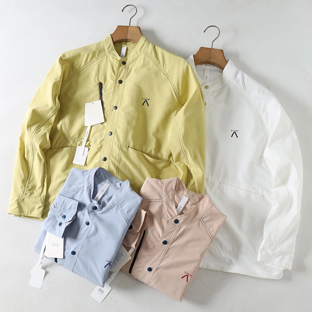 Casual Loose Long Sleeve Shirt Collar Stand up Pocket Men Women Couples Outdoor Commuting Breathable Comfortable Spring Coat
Casual Loose Long Sleeve Shirt Collar Stand up Pocket Men Women Couples Outdoor Commuting Breathable Comfortable Spring Coat