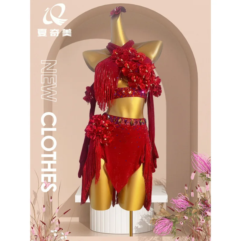 Women Dance Dress Xiaqimei Latin Dance Floral Dress For Competitions Rhinestone Performance Outfit Adult Stage Costume
Women Dance Dress Xiaqimei Latin Dance Floral Dress For Competitions Rhinestone Performance Outfit Adult Stage Costume