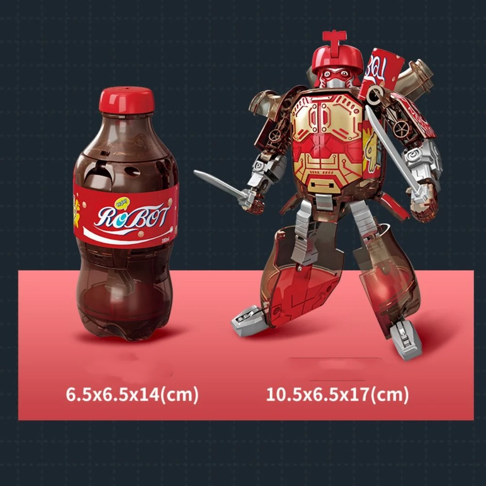 Mecha Model Deformed Soda Robot Action Figures Cola Beverage Can Deformation Bottle Robot Educational Funny Transforming Robot
Mecha Model Deformed Soda Robot Action Figures Cola Beverage Can Deformation Bottle Robot Educational Funny Transforming Robot