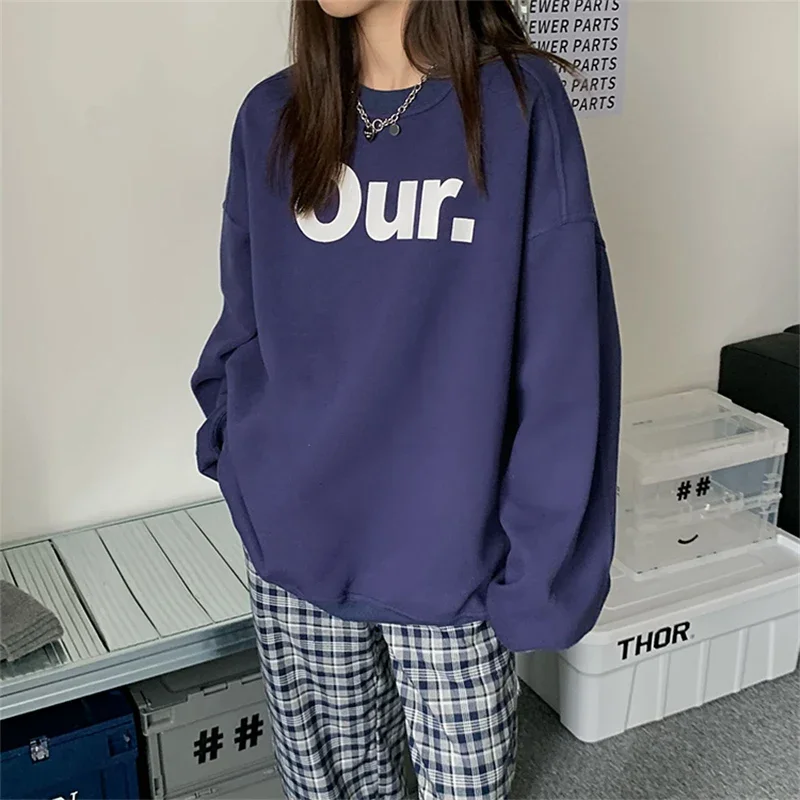 Sweatshirts Women Street Style Vintage Harajuku Casual Couple Chic Spring Fall Fit All-match Aesthetic Simple Unisex Korean Ins
Sweatshirts Women Street Style Vintage Harajuku Casual Couple Chic Spring Fall Fit All-match Aesthetic Simple Unisex Korean Ins