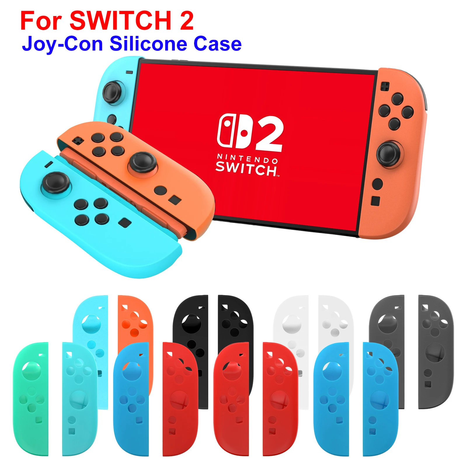 Protective Case for Switch 2 Joypad Controllers, 2 Pack Anti-Slip Silicone Grips Covers, Comfort Grip Case for NS 2
Protective Case for Switch 2 Joypad Controllers, 2 Pack Anti-Slip Silicone Grips Covers, Comfort Grip Case for NS 2