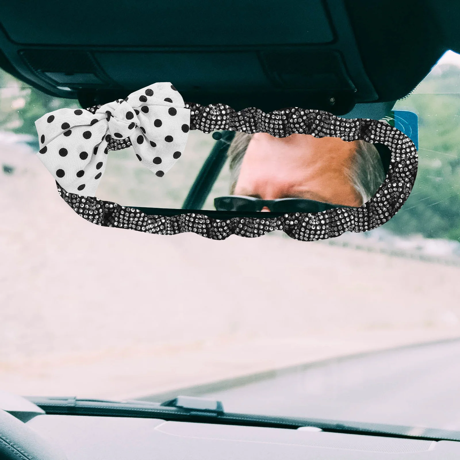 Bling Rhinestone Car Rearview Mirror Cover Decorative Auto Interior Accessories Protective Cover For Women Sparkling Mirror
Bling Rhinestone Car Rearview Mirror Cover Decorative Auto Interior Accessories Protective Cover For Women Sparkling Mirror