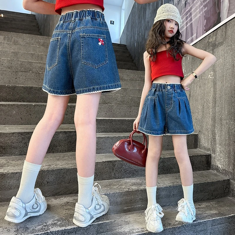 Girls Jeans Summer Outdoor 2026 New Kids Pants Big Girls Summer Thin Hot Shorts, Clothing Collection
Girls Jeans Summer Outdoor 2026 New Kids Pants Big Girls Summer Thin Hot Shorts, Clothing Collection