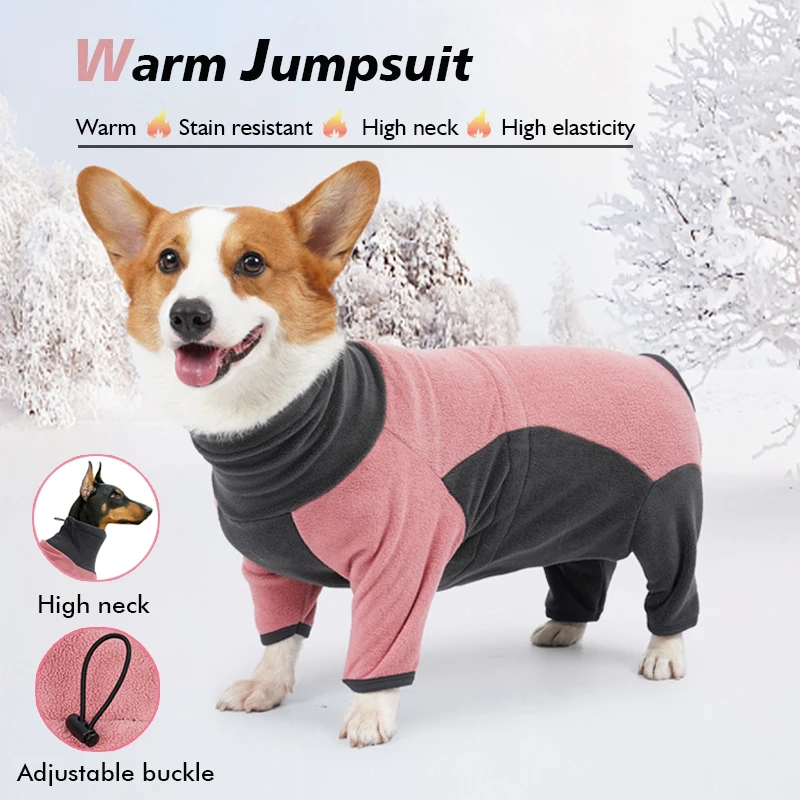 Autumn High Neck Fleece Dog Clothes Small Big Dog Warm Jumpsuit Sweatshirt Winter Pet Long Sleeves Coat Puppy Clothing Costume
Autumn High Neck Fleece Dog Clothes Small Big Dog Warm Jumpsuit Sweatshirt Winter Pet Long Sleeves Coat Puppy Clothing Costume
