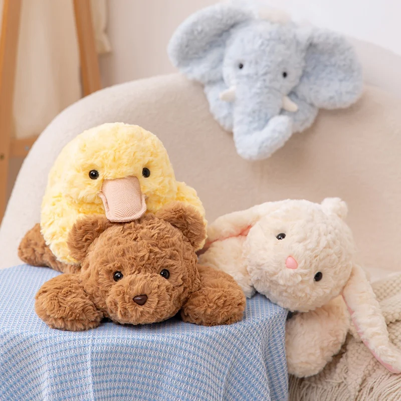 Cartoon Plush Animal Set Bear Duck Elephant Stuffed Doll Soft Fluffy Lying Plushies Companion Toy
Cartoon Plush Animal Set Bear Duck Elephant Stuffed Doll Soft Fluffy Lying Plushies Companion Toy