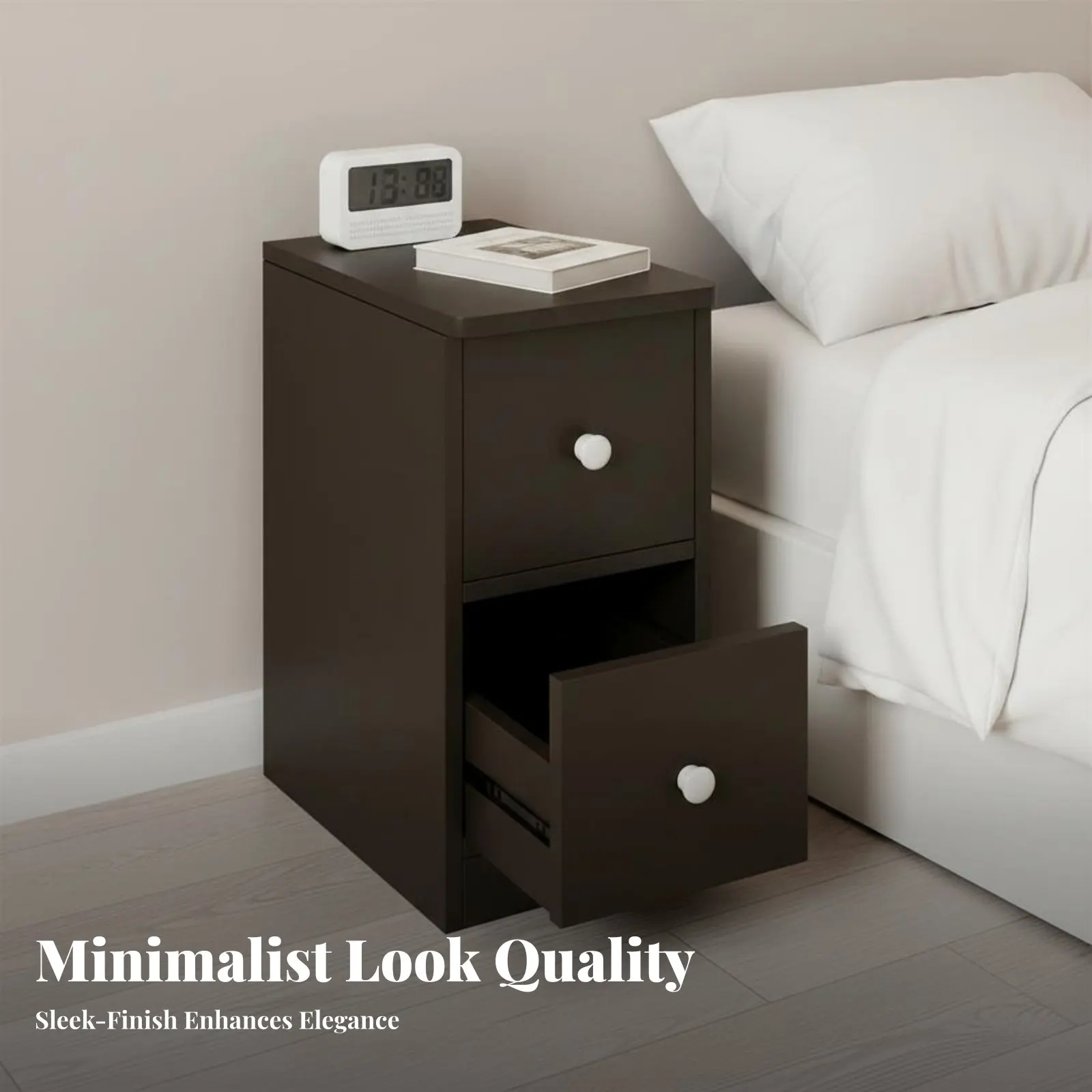 Narrow Multi-Tier storage-areasaving Nightstand Simple Design Sturdy Construction for Apartment Dwellers, homeowners, Entryway
Narrow Multi-Tier storage-areasaving Nightstand Simple Design Sturdy Construction for Apartment Dwellers, homeowners, Entryway