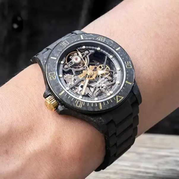 CRONUSART Men Automatic Watch 42mm Mechanical Wristwatch Carbon Fiber Case & Strap Sapphire Luminous Sapphire Mirror Skeleton
CRONUSART Men Automatic Watch 42mm Mechanical Wristwatch Carbon Fiber Case & Strap Sapphire Luminous Sapphire Mirror Skeleton