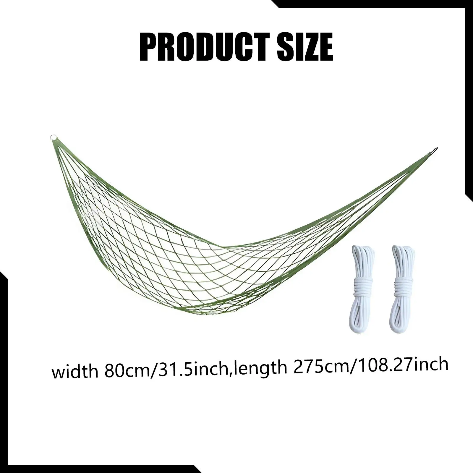Stable Portable Hammock Net Nylon Mesh Outdoor Swing Bed for Garden Hiking Travel Terrace Area with Hooks Easy to Carry
Stable Portable Hammock Net Nylon Mesh Outdoor Swing Bed for Garden Hiking Travel Terrace Area with Hooks Easy to Carry