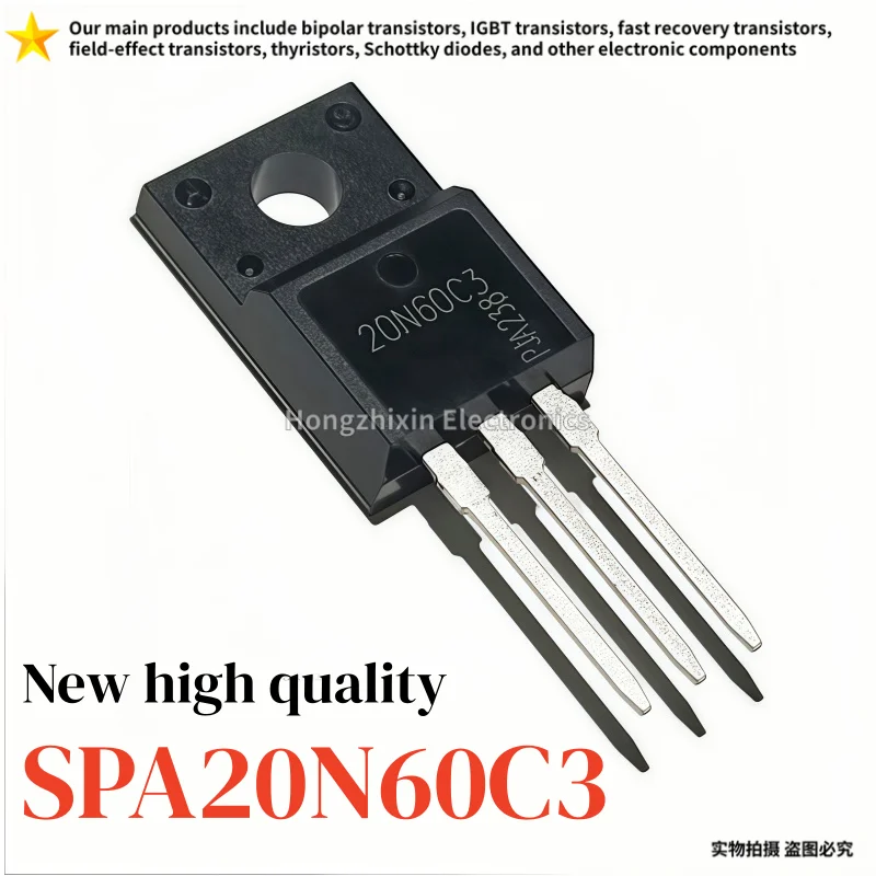 10/20 pieces, SPA20N60C3,20N60C3,TO-220F, Field effect transistor, brand new high-quality
10/20 pieces, SPA20N60C3,20N60C3,TO-220F, Field effect transistor, brand new high-quality