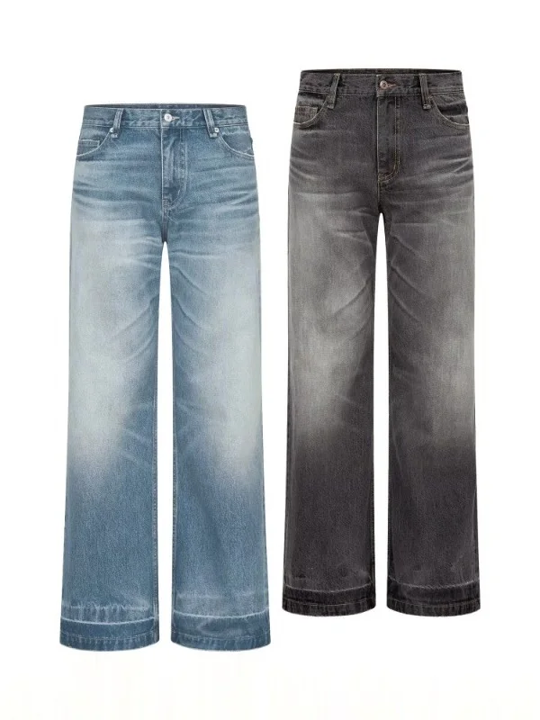 American Retro Washed A-Line Wide Leg Jeans Men Summer New Loose Straight Tube Match All Long Pants Denim Casual Trousers
American Retro Washed A-Line Wide Leg Jeans Men Summer New Loose Straight Tube Match All Long Pants Denim Casual Trousers