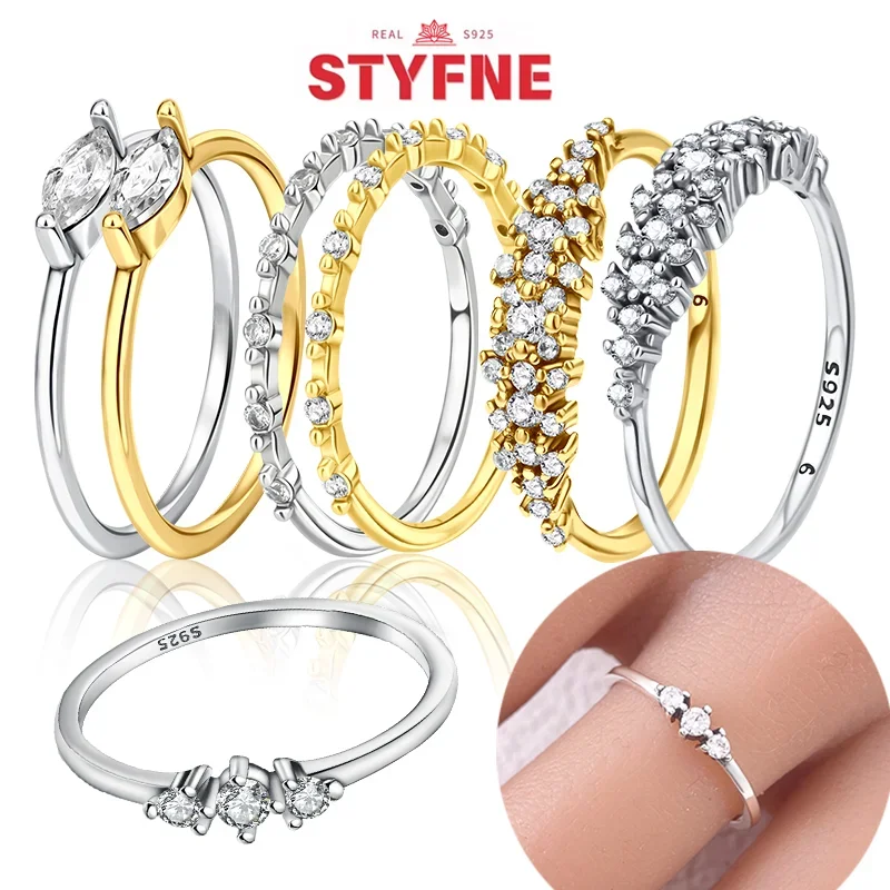 Silver S925 New Ring Simplicity Sparkling Stone Ring Original S925 Finger Ring DIY for Women Fine Jewelry Gift Daily Matching
Silver S925 New Ring Simplicity Sparkling Stone Ring Original S925 Finger Ring DIY for Women Fine Jewelry Gift Daily Matching