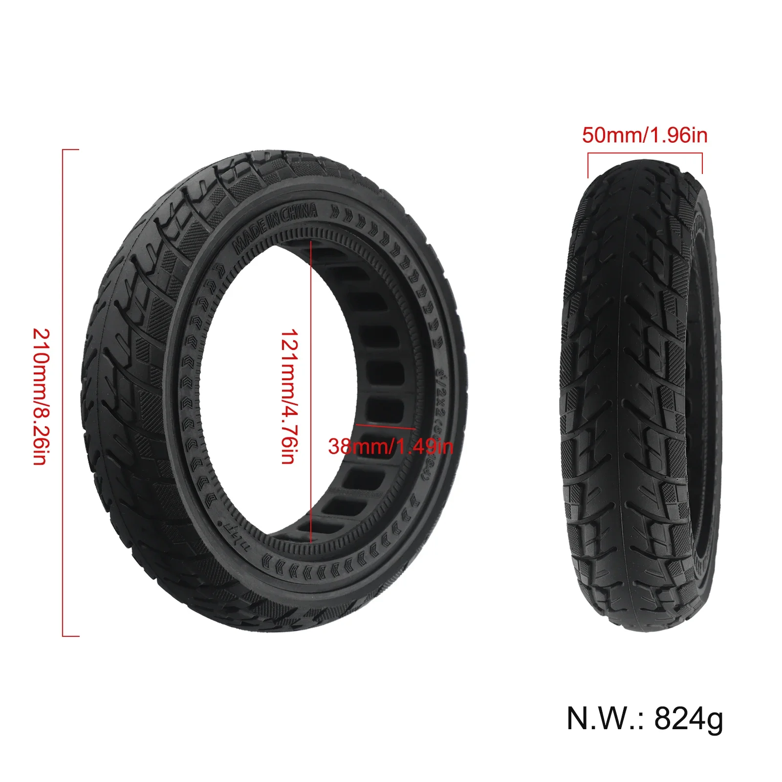 Reliable Offroad Tubeless Tyre for Zero 98Inokim Light 2 Scooter, 8 5inch 8 5*2(50134), Enhance Performance and Stability
Reliable Offroad Tubeless Tyre for Zero 98Inokim Light 2 Scooter, 8 5inch 8 5*2(50134), Enhance Performance and Stability