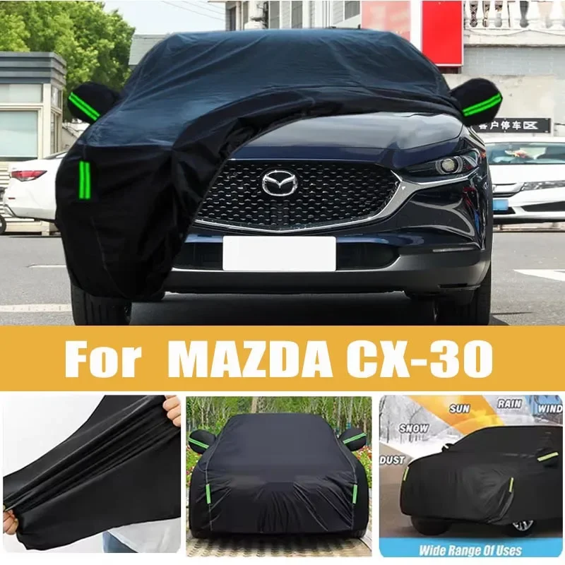 For MAZDA CX-30 Full Car Cover Four Seasons Outdoor Sun Anti UV Rain Snow Dust Protection Oxford Cloth Accessories
For MAZDA CX-30 Full Car Cover Four Seasons Outdoor Sun Anti UV Rain Snow Dust Protection Oxford Cloth Accessories