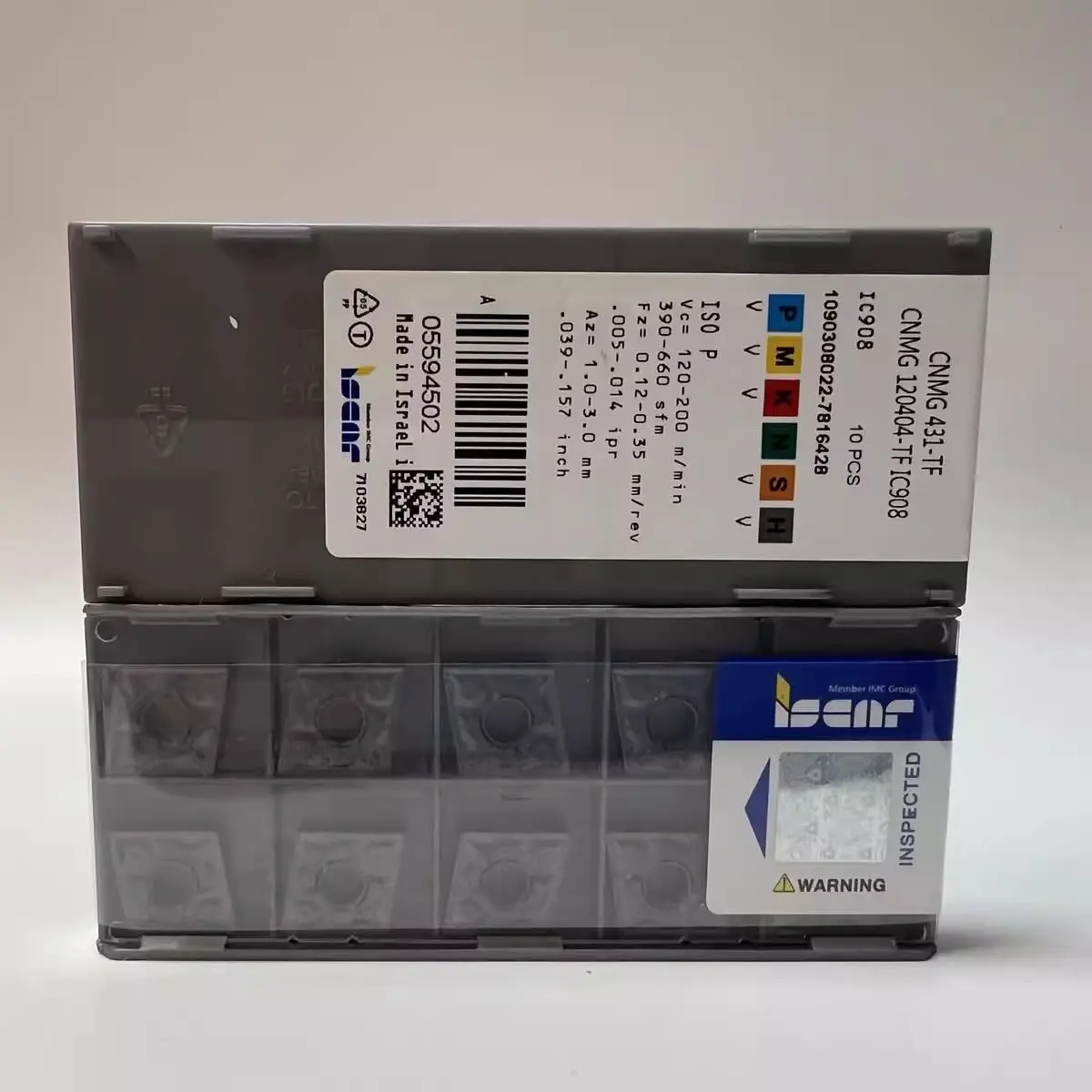 Оригинальное лезвие CNMG 120404 -TF IC908 / CNMG 120408 -TF IC908 / Лезвие с ЧПУ из карбида, 10 шт.
Оригинальное лезвие CNMG 120404 -TF IC908 / CNMG 120408 -TF IC908 / Лезвие с ЧПУ из карбида, 10 шт.