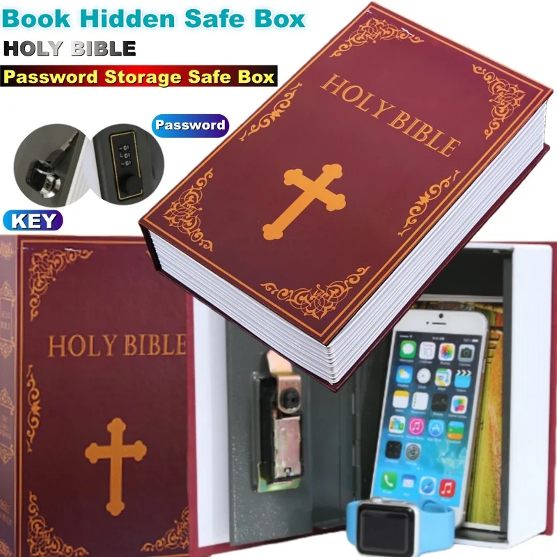 Student Gift Bible Dictionary Mini Safe Box Book Hidden Secret Key Lock Coin Certificate Private Diary Storage Password Locker
Student Gift Bible Dictionary Mini Safe Box Book Hidden Secret Key Lock Coin Certificate Private Diary Storage Password Locker