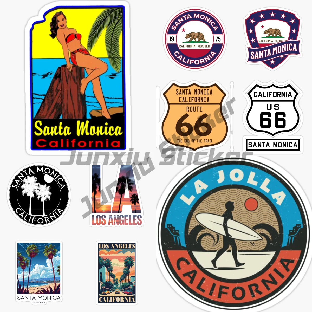 Santa Monica USA Los Angeles Beautiful Scenery Vinyl Self-adhesive Car Sticker Decoration Waterproof Decals
Santa Monica USA Los Angeles Beautiful Scenery Vinyl Self-adhesive Car Sticker Decoration Waterproof Decals