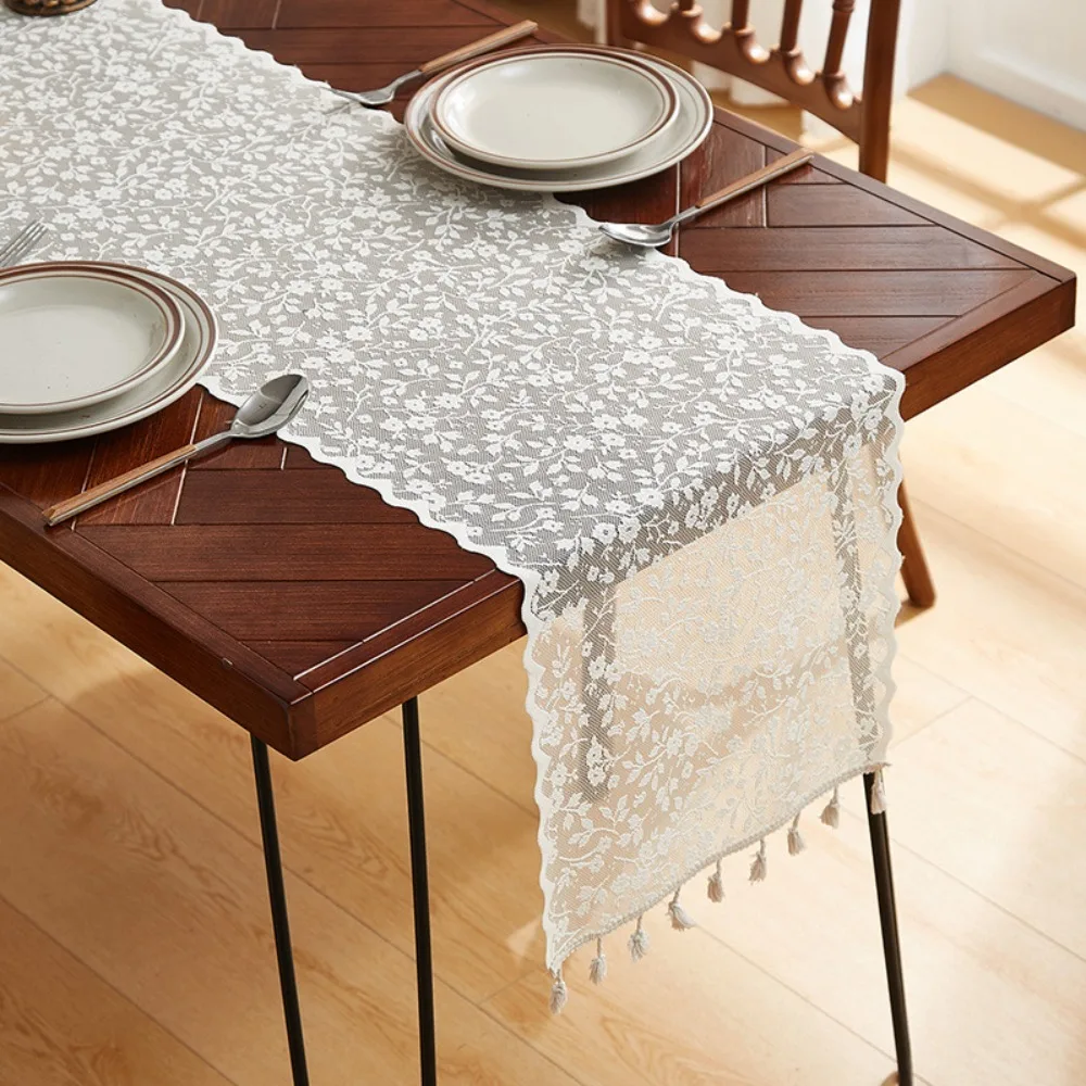 Elegant Nordic French Lace Table Runner Rectangular Decorative Tablecloth With Tassel Table Flag Coffee Table
Elegant Nordic French Lace Table Runner Rectangular Decorative Tablecloth With Tassel Table Flag Coffee Table