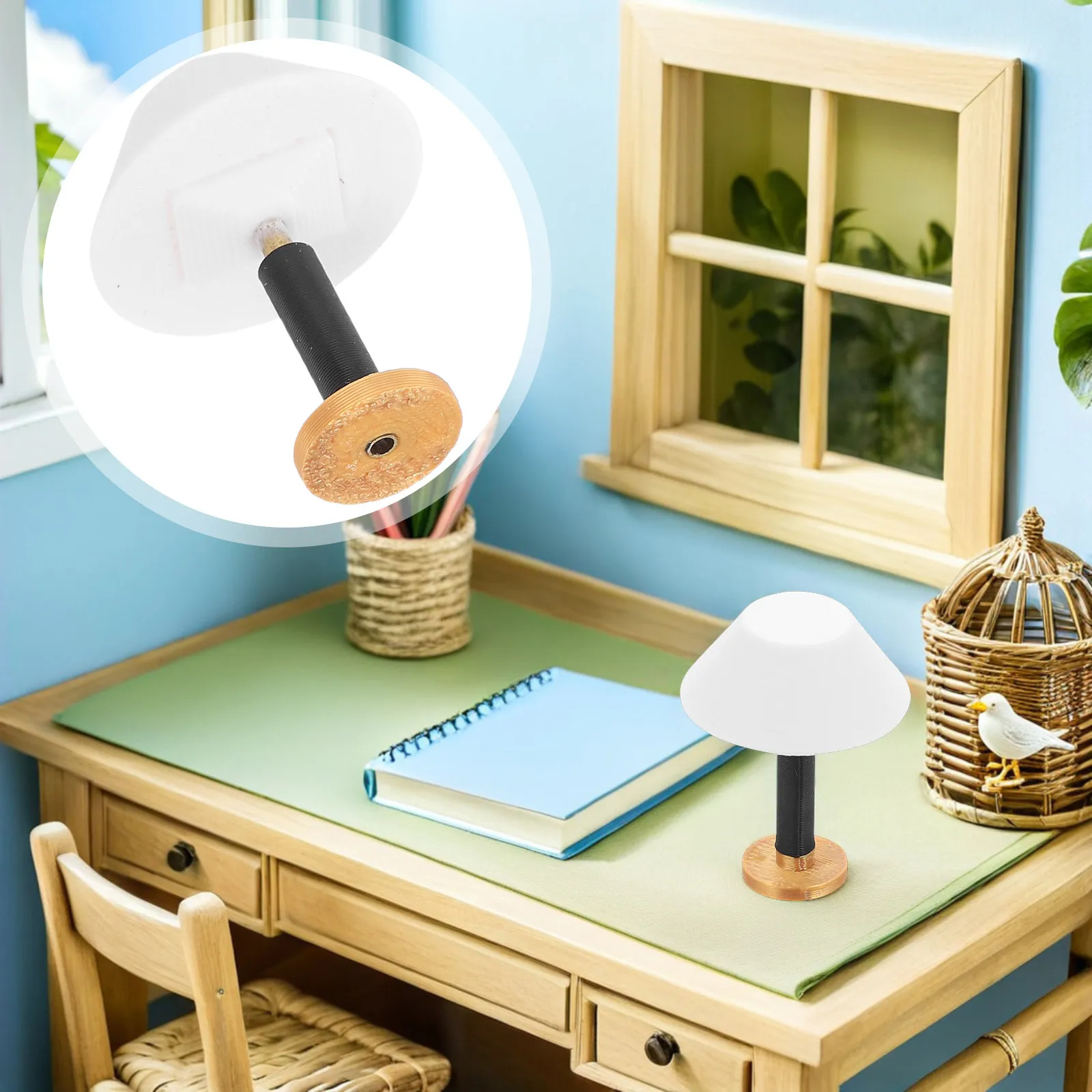 Набор из 6 миниатюрных пластиковых прикроватных ламп для кукольного домика, декор для микроландшафта, настольная модель светильника для кукольного домика
Набор из 6 миниатюрных пластиковых прикроватных ламп для кукольного домика, декор для микроландшафта, настольная модель светильника для кукольного домика