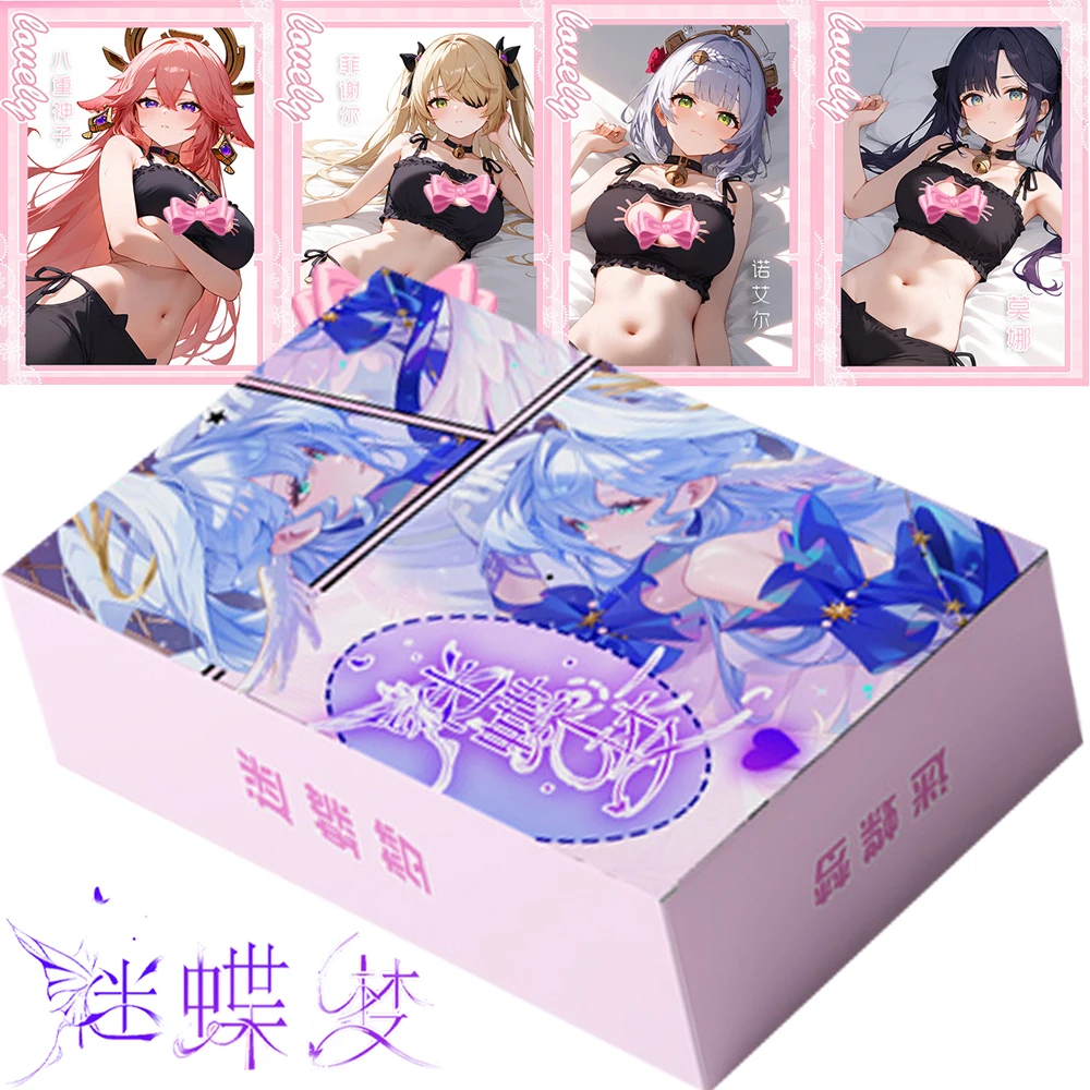 Genuine Misty Butterfly Dream Goddess Story Cards Popular Girl Exquisite Theme Anime Peripherals Original Cards Collection Gifts
Genuine Misty Butterfly Dream Goddess Story Cards Popular Girl Exquisite Theme Anime Peripherals Original Cards Collection Gifts