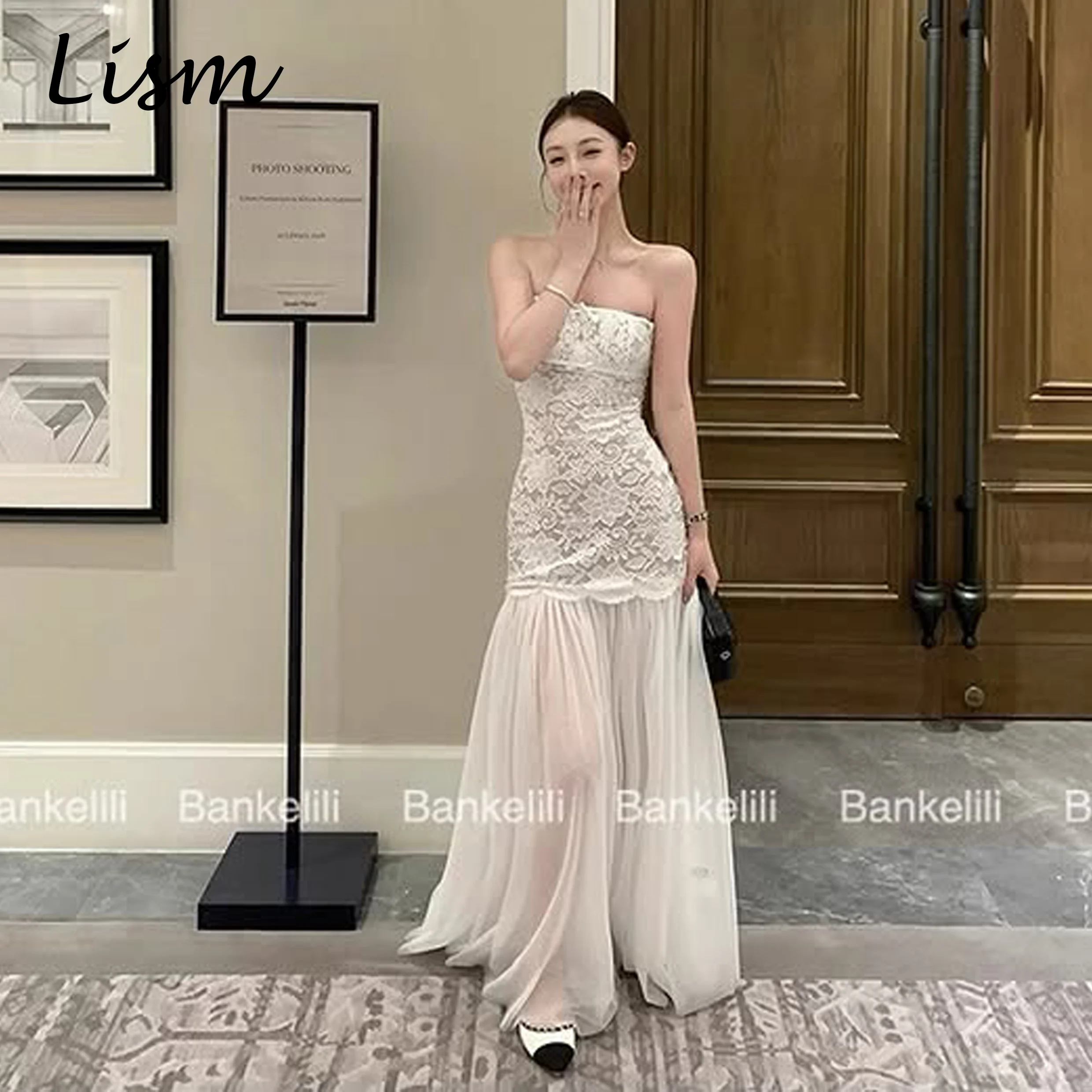 Lism Elegant Sleeveless Lace Wedding Dresses Strapless A-line Floor-Length Korea Wedding Dress Photo Shoot 2026 웨딩드레스 Customized
Lism Elegant Sleeveless Lace Wedding Dresses Strapless A-line Floor-Length Korea Wedding Dress Photo Shoot 2026 웨딩드레스 Customized