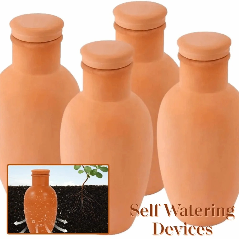 4Pcs Terracotta Material Automatic Self Watering Spikes Consistent Supply Versatile Usage Self Irrigation System
4Pcs Terracotta Material Automatic Self Watering Spikes Consistent Supply Versatile Usage Self Irrigation System