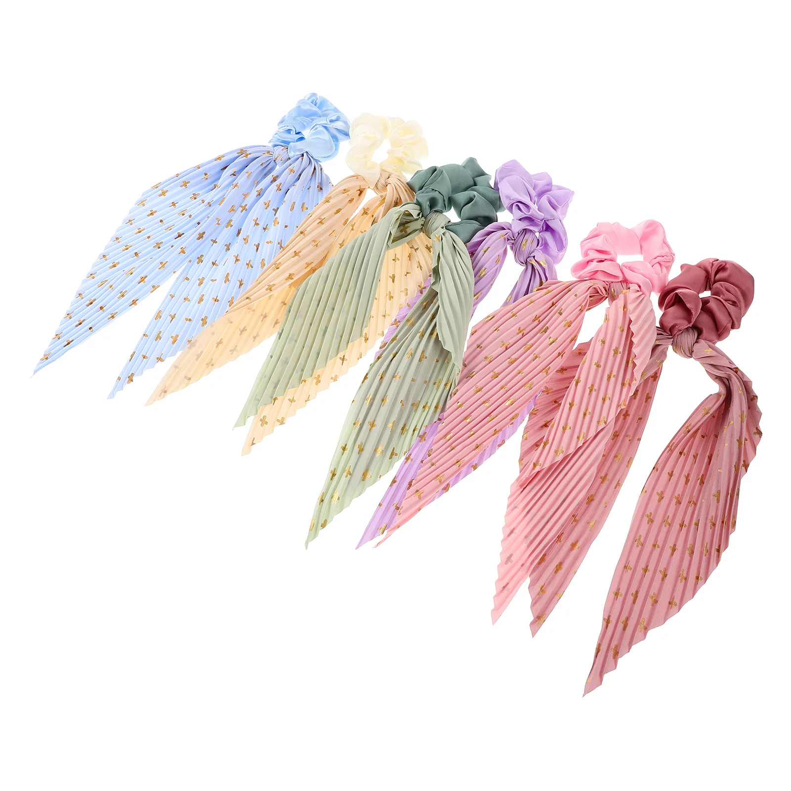 6Pcs Large Floral Hair Scrunchies for Women Stylish Elastic Hair Ties with Flowing Scarf Design Secure Comfortable Ponytail
6Pcs Large Floral Hair Scrunchies for Women Stylish Elastic Hair Ties with Flowing Scarf Design Secure Comfortable Ponytail