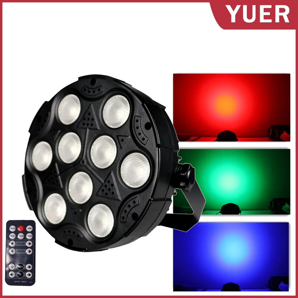Yuer 9X8W RGBW 4in1 LED Plastic PAR lights/ Wash strobe Effect Lights DMX512 Control For Home birthday Party DJ Disco Stage
Yuer 9X8W RGBW 4in1 LED Plastic PAR lights/ Wash strobe Effect Lights DMX512 Control For Home birthday Party DJ Disco Stage