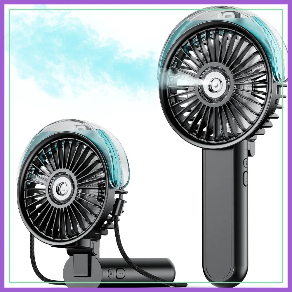 Portable Misting Fan - 180° Foldable, 3 Speeds, 30ml Tank, USB Rechargeable for Travel, Outdoors, Camping, Home, Office
Portable Misting Fan - 180° Foldable, 3 Speeds, 30ml Tank, USB Rechargeable for Travel, Outdoors, Camping, Home, Office