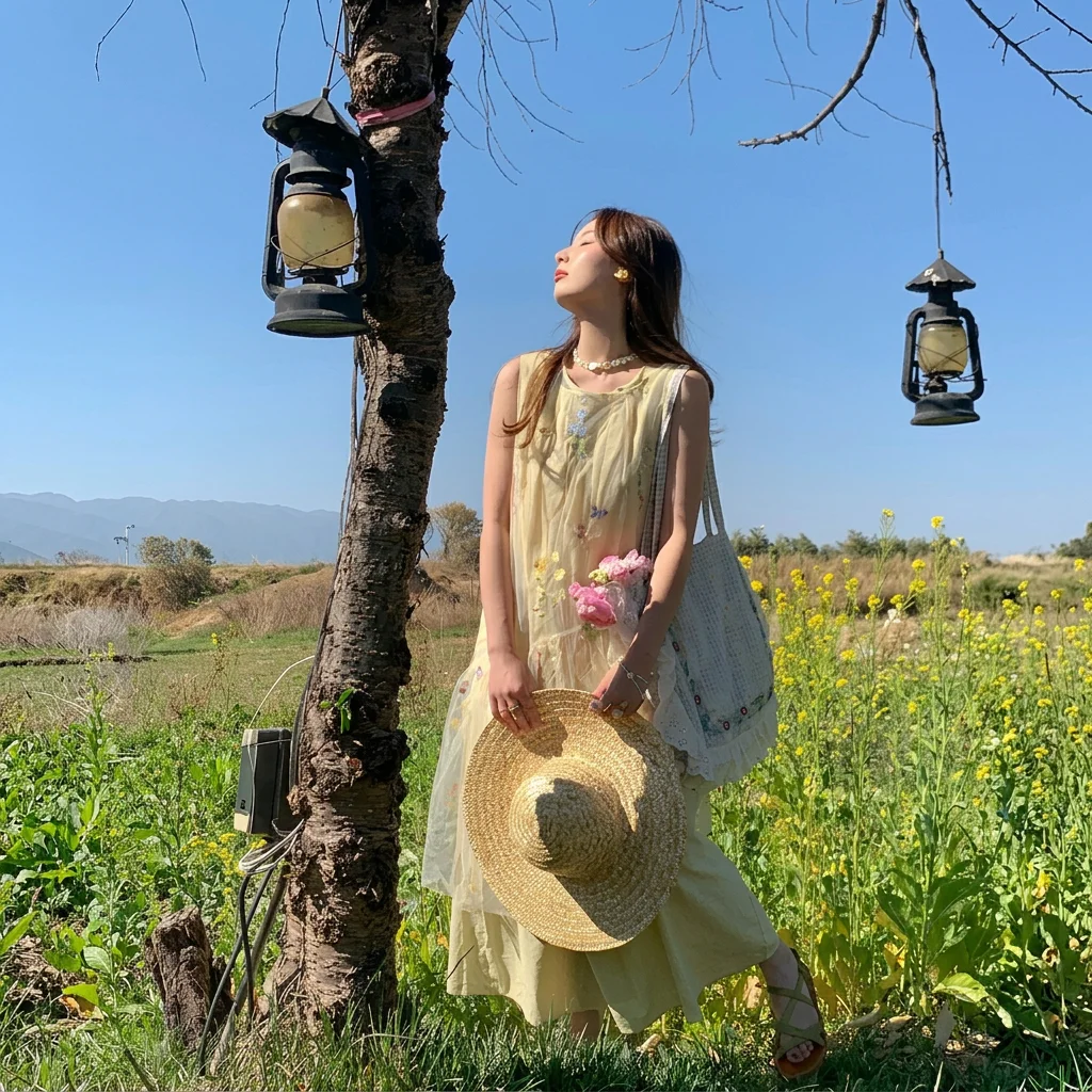 Midi Dress Breathable Sleeveless Dress Vintage Floral Dress Comfortable For Outdoor Picnic Daily Shopping Spring Activities
Midi Dress Breathable Sleeveless Dress Vintage Floral Dress Comfortable For Outdoor Picnic Daily Shopping Spring Activities
