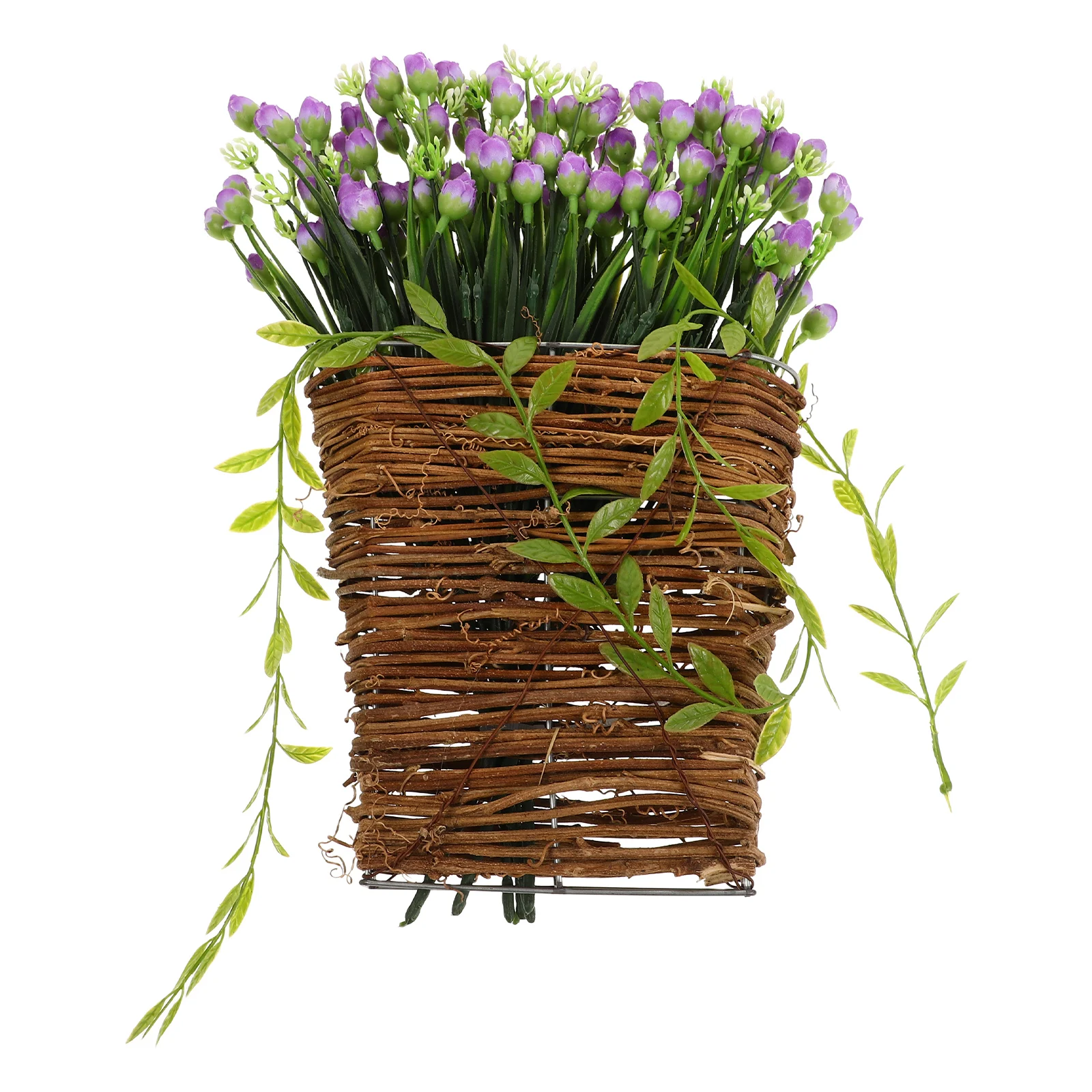 1pcs Flower Basket Door Hanging Artificial Wreath Decorative Fall Christmas Farmhouse Wall Pocket Wicker Plant Wildflowers Front
1pcs Flower Basket Door Hanging Artificial Wreath Decorative Fall Christmas Farmhouse Wall Pocket Wicker Plant Wildflowers Front